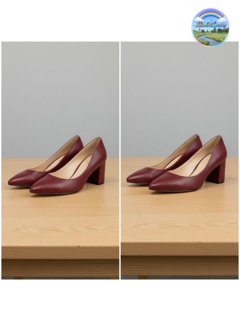 Women's Pointed Toe Chunky Block Heel Pumps